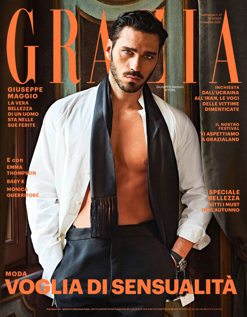 Grazia è in edicola con Giuseppe Maggio