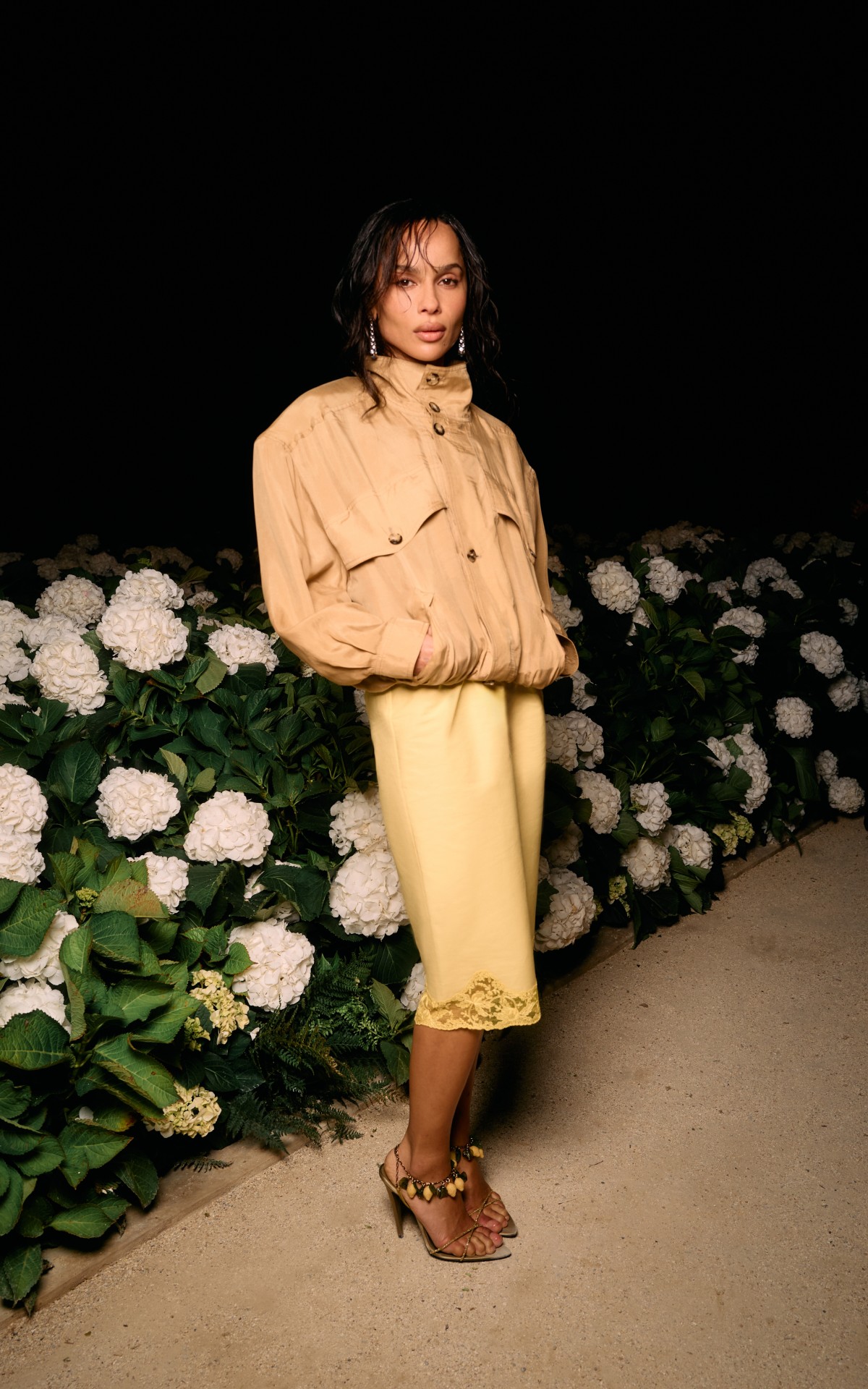 ok ZOË KRAVITZ saint laurent press office