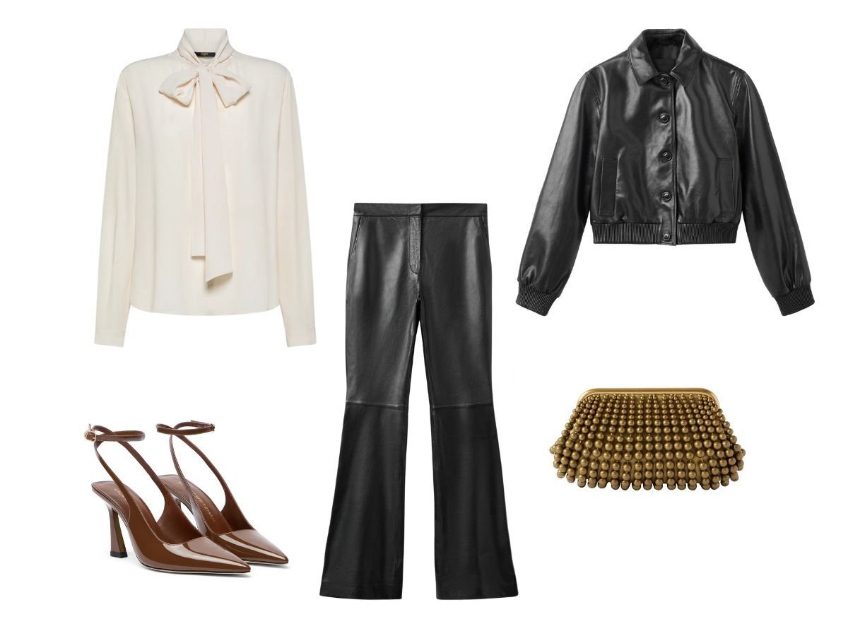 pantaloni pelle mango