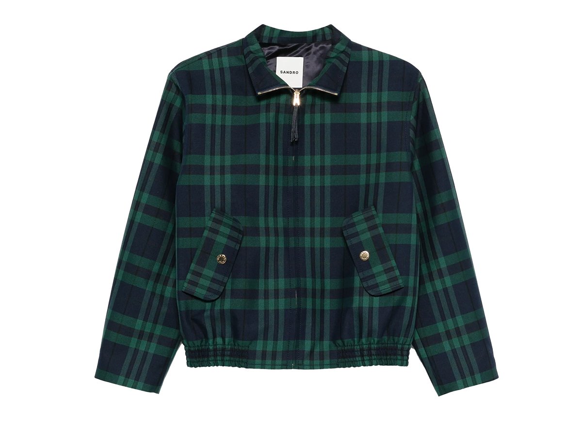 sandro-giacca-tartan