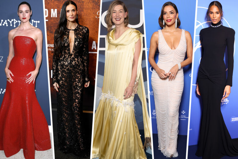 Rosamund Pike, Demi Moore e le altre star meglio vestite della settimana