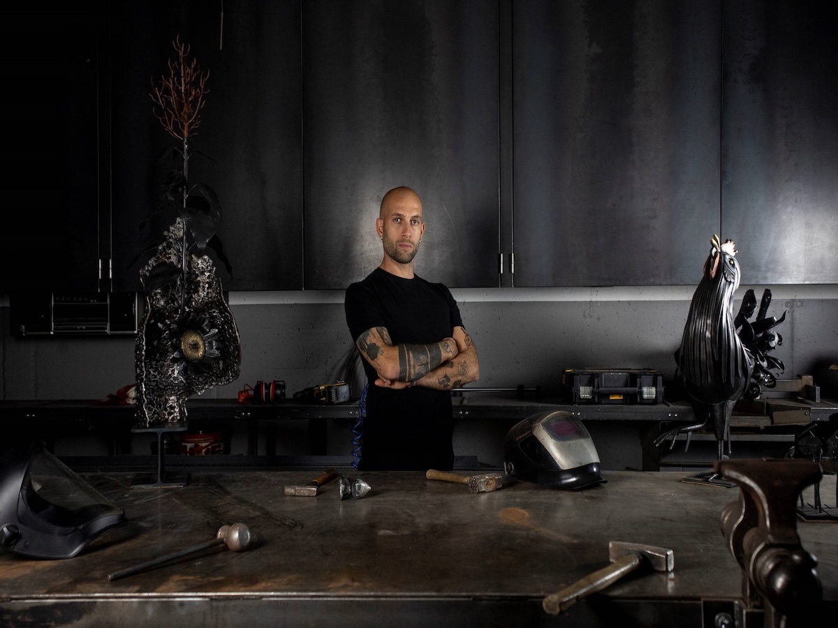 Andrea Borga in atelier