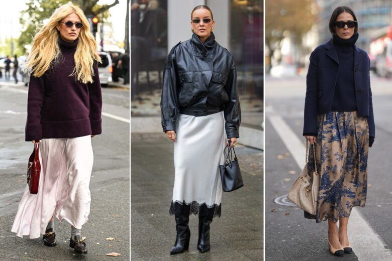 Gonna in satin: 5 idee dallo street style per abbinarla con stile anche in questa stagione