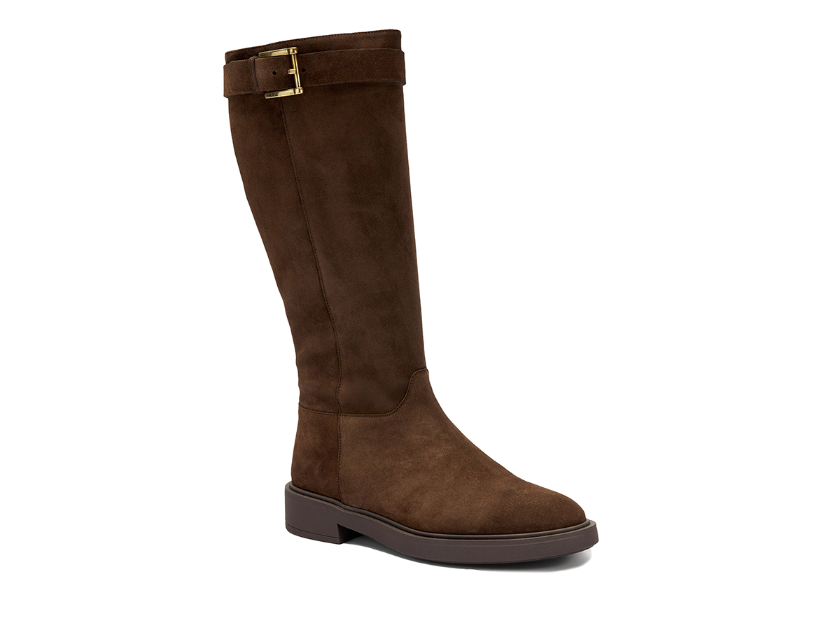 frau-stivali-fibbia-camoscio