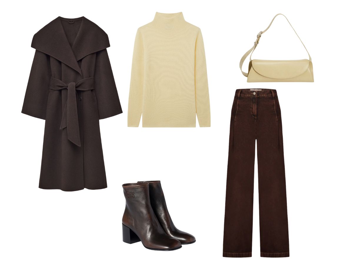 giallo burro e marrone castagna