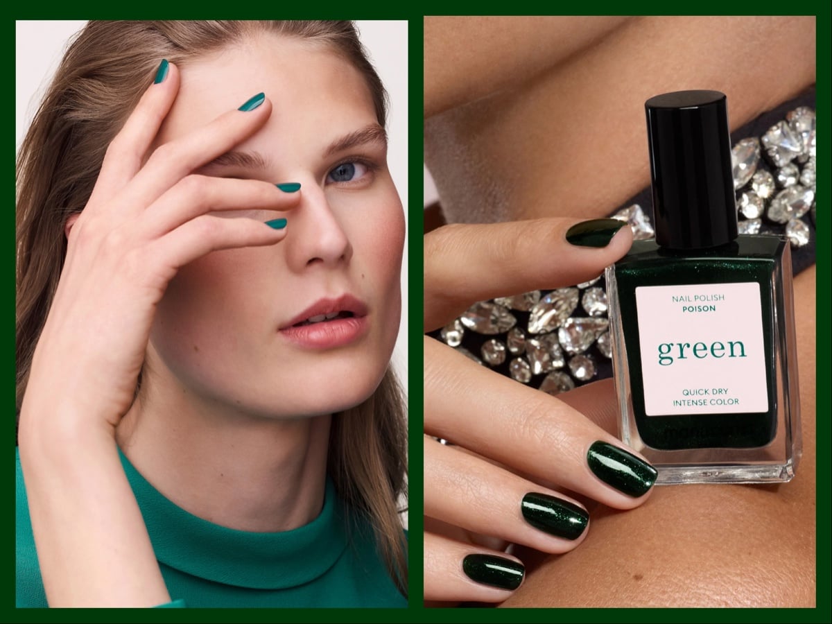 unghie verde bosco must nail art inverno 2025 2026 smalto 06