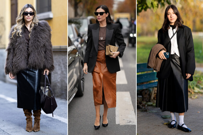 Anche voi avete una passione per la gonna di pelle? Quest’inverno provate ad abbinarla così!