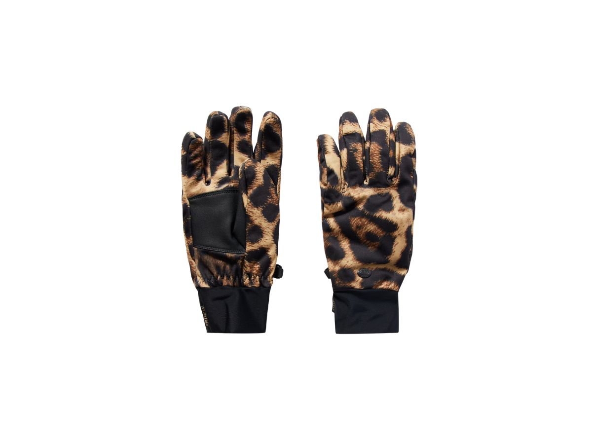 guanti da sci imbottiti e leopardati GOLDBERGH
