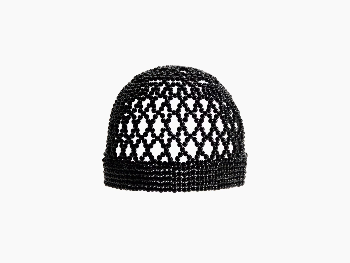 Perline di cristallo nero fascia ragazze copricapo strass