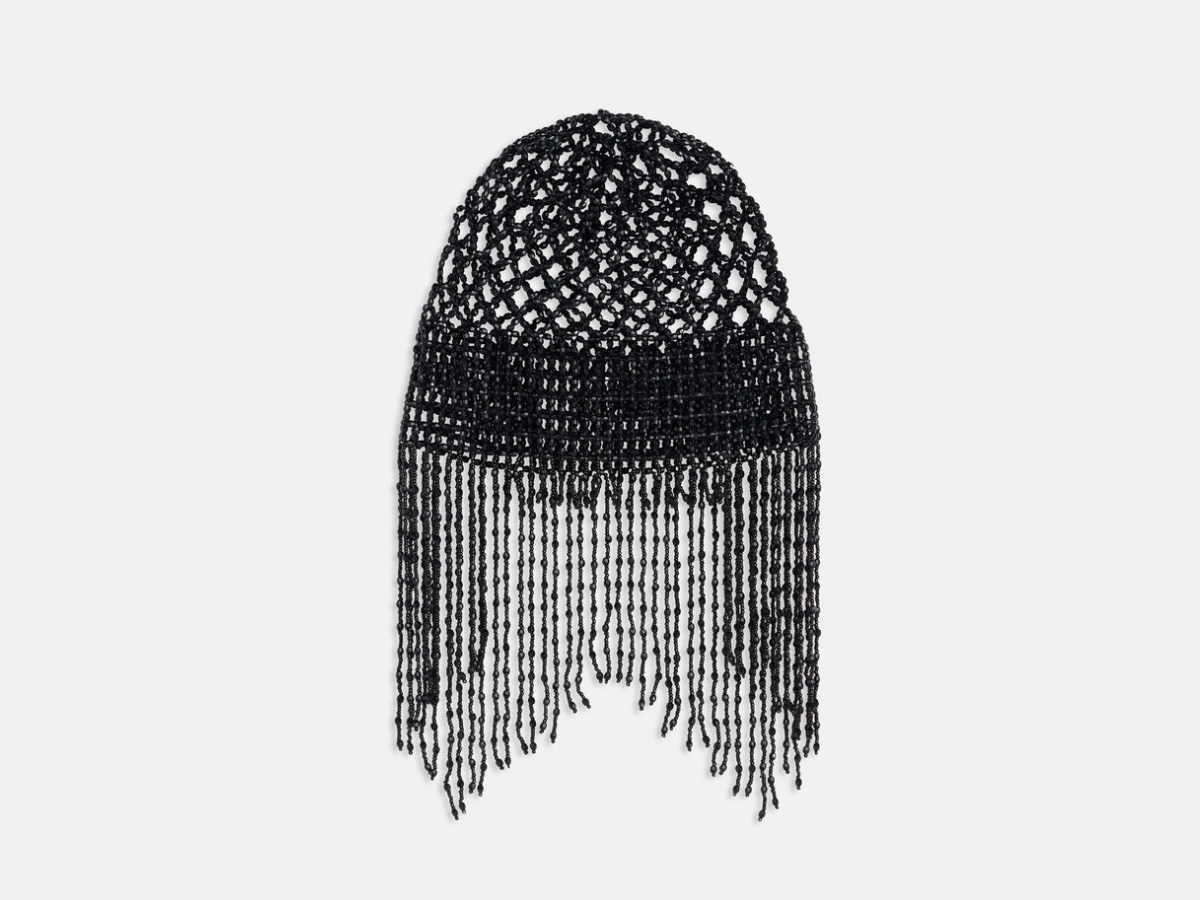 TINAYAUE Copricapo a rete con velo di cristallo, per donne e ragazze, fascia elastica, copricapo a rete cava con strass, accessorio per capelli lucido
