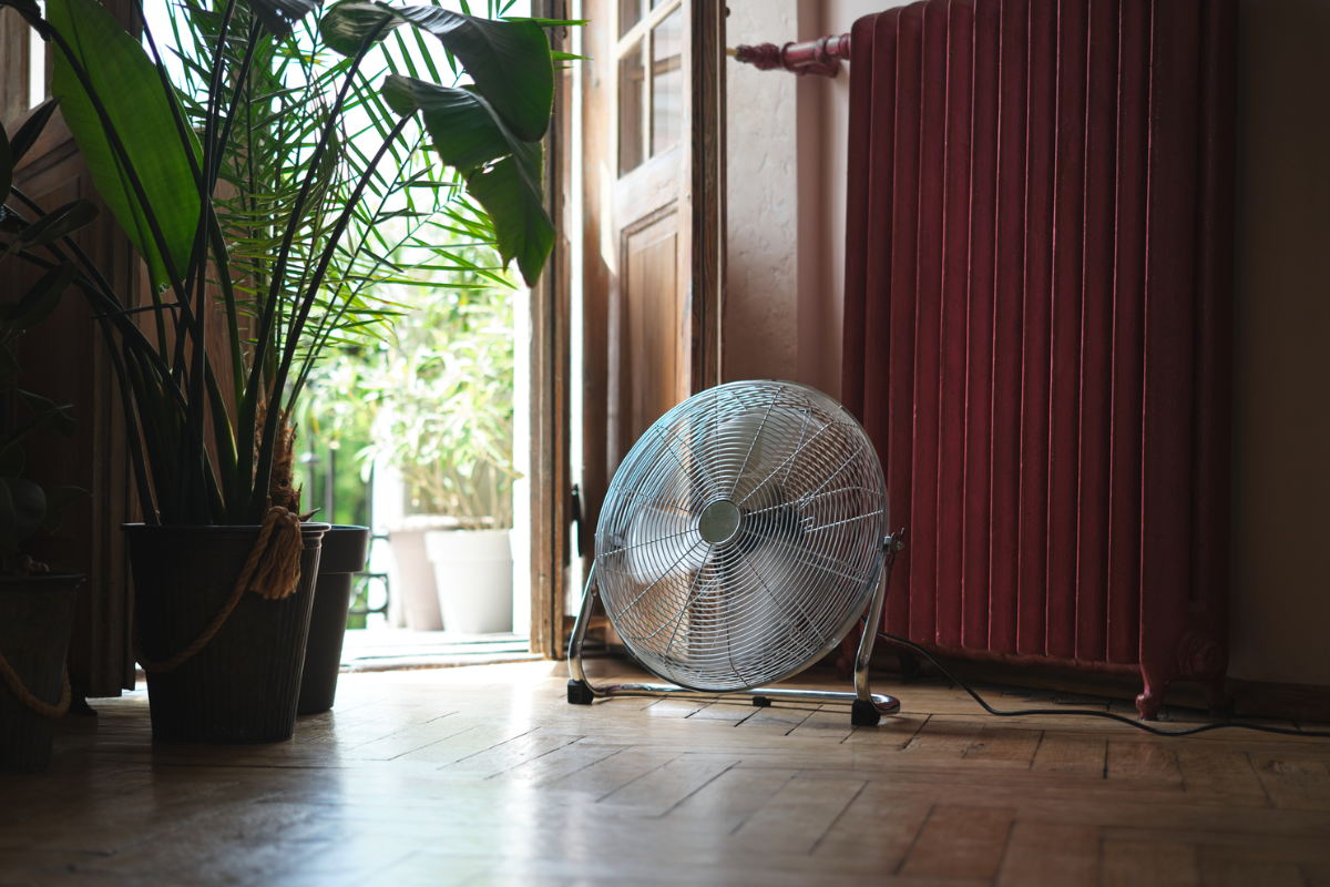 ventilatore verso finestra