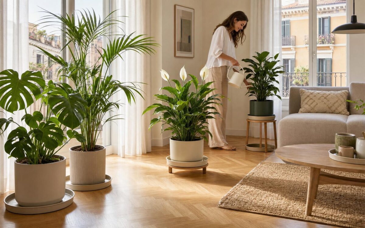 Le piante in estate: il metodo scandinavo per non farle morire (e non sporcare casa)