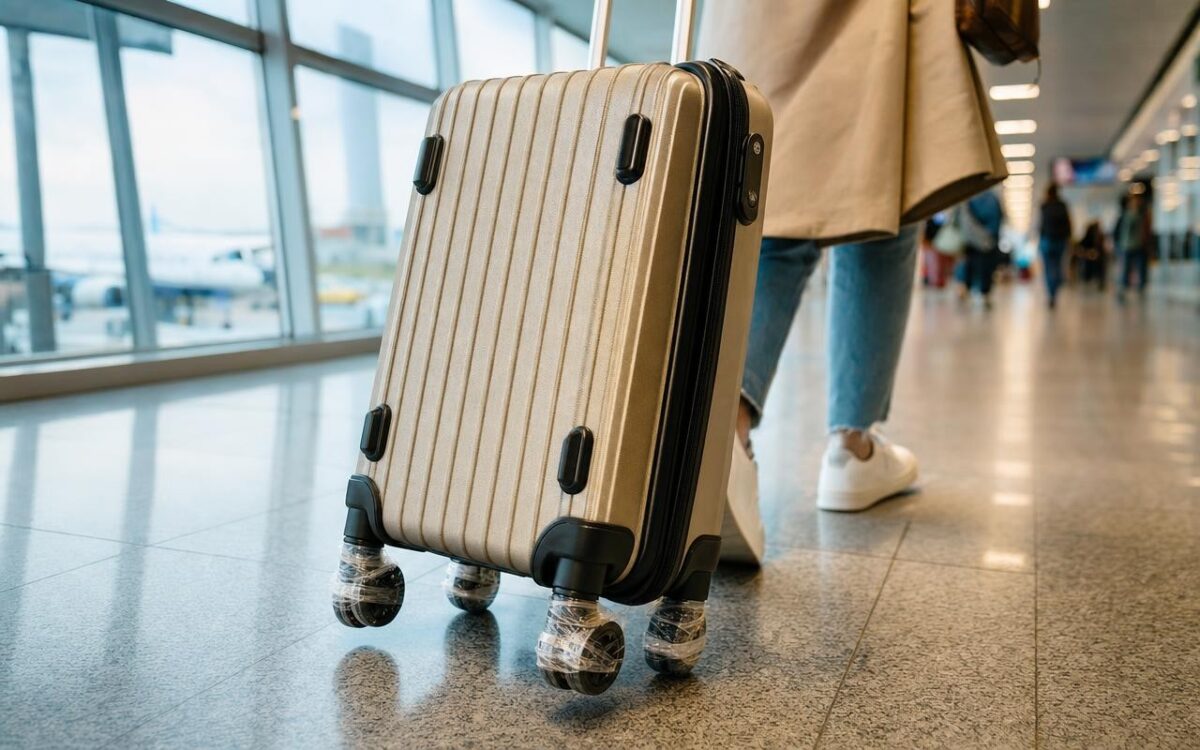 Aeroporto: il trucco del nastro adesivo sulle ruote della valigia che usano solo i viaggiatori esperti