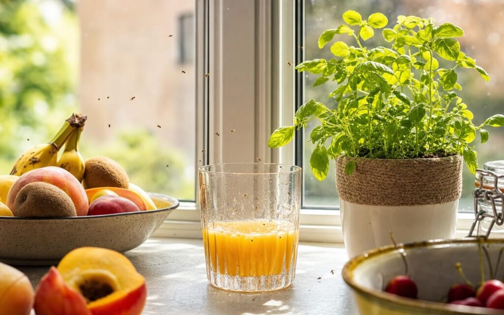 Moscerini della frutta in estate: i 5 oggetti da togliere dalle finestre — l'errore che fai la sera