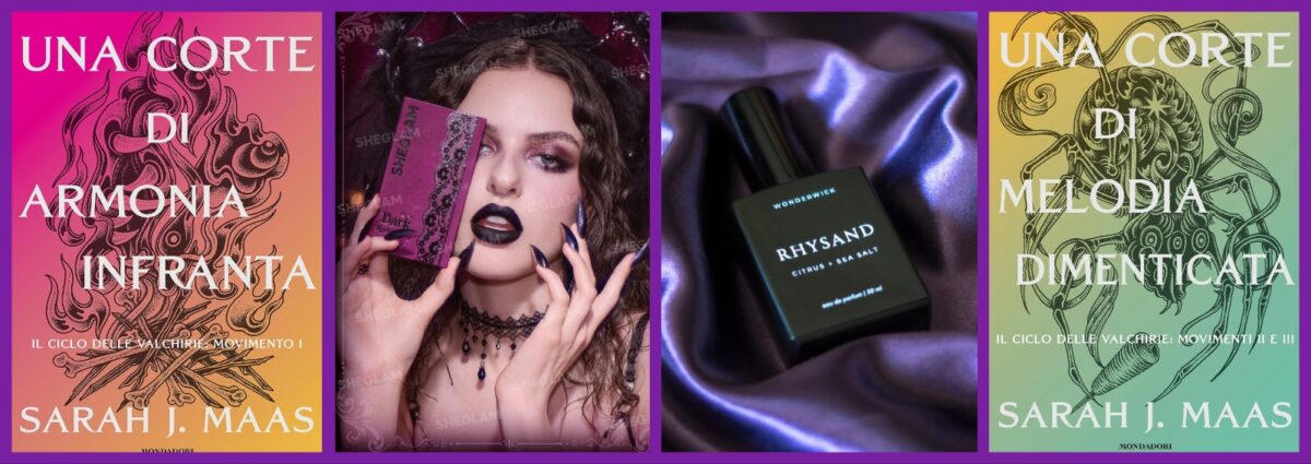 acotar beauty la corte di rose e spine sarah j maas romantasy libro make up profumi cover desktop