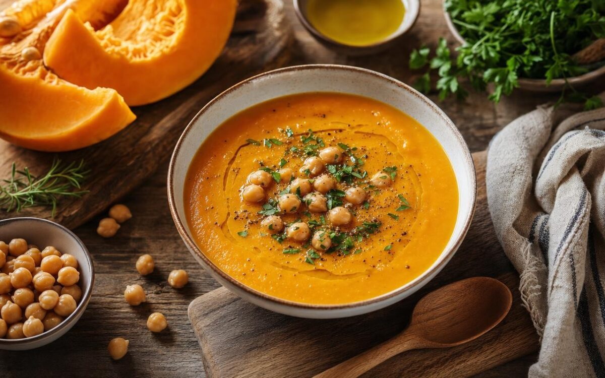 crema di zucca e ceci