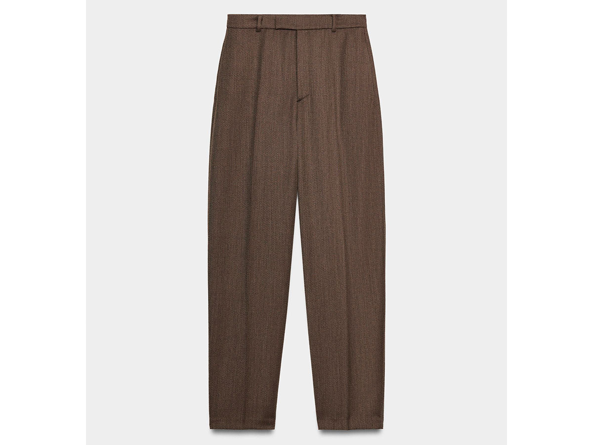 panta-marrone-melange-zara
